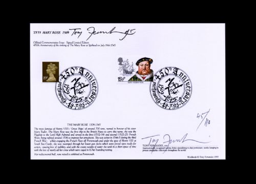First Day Cover Mary Rose 1545